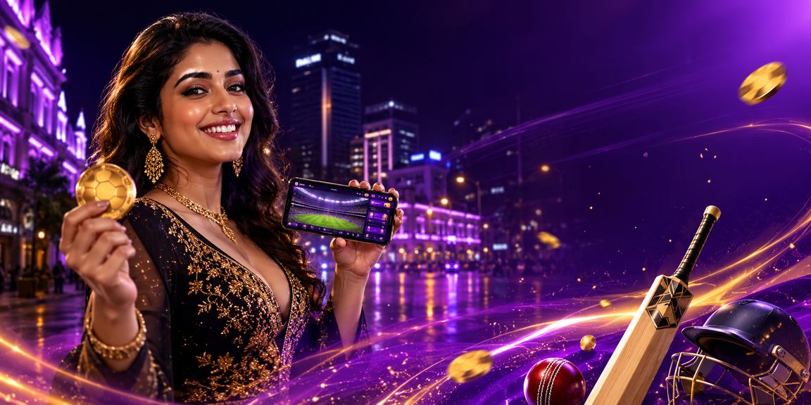 Bangalore MG Road neon cricket betting advertisement