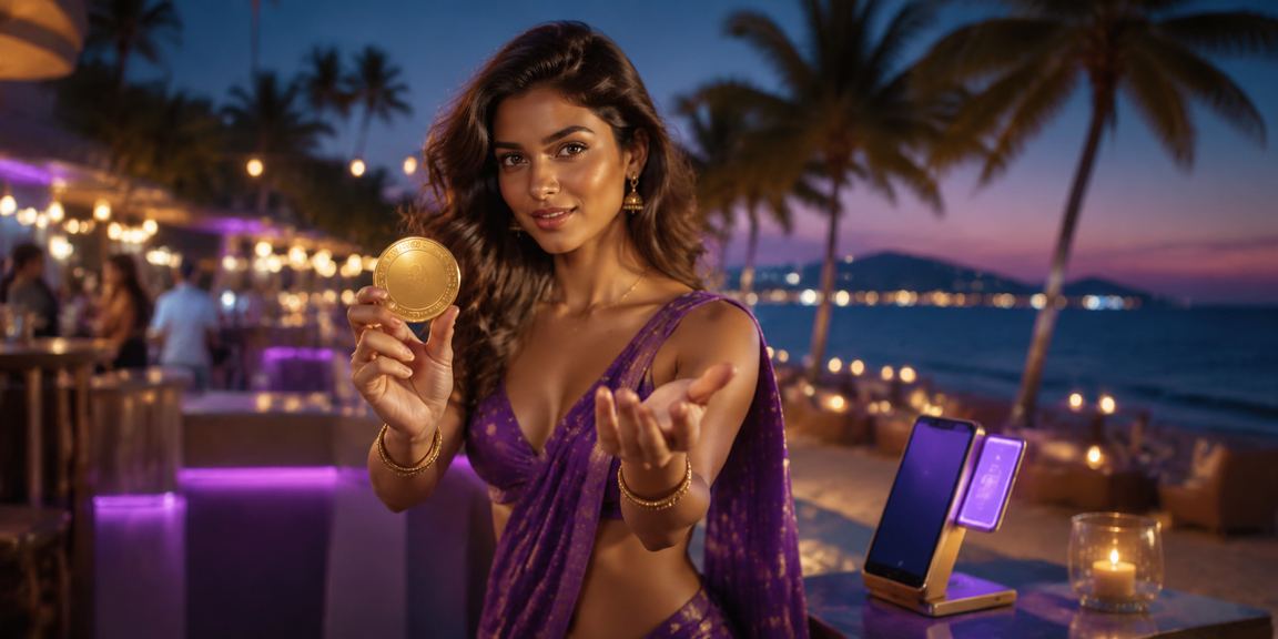 Mobile payment at beach in Goa with deposit bonus promotion