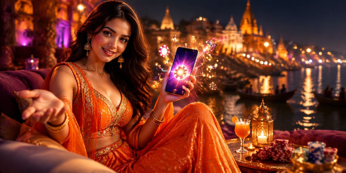Relaxed Indian playing online on mobile